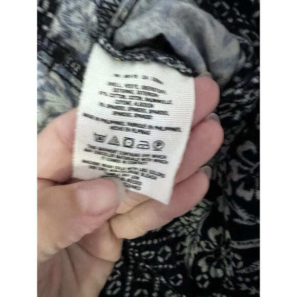 PILCRO AND THE LETTERPRESS Black Funky Corduroy Pants Serif Size 26 Stretchy - Picture 7 of 12